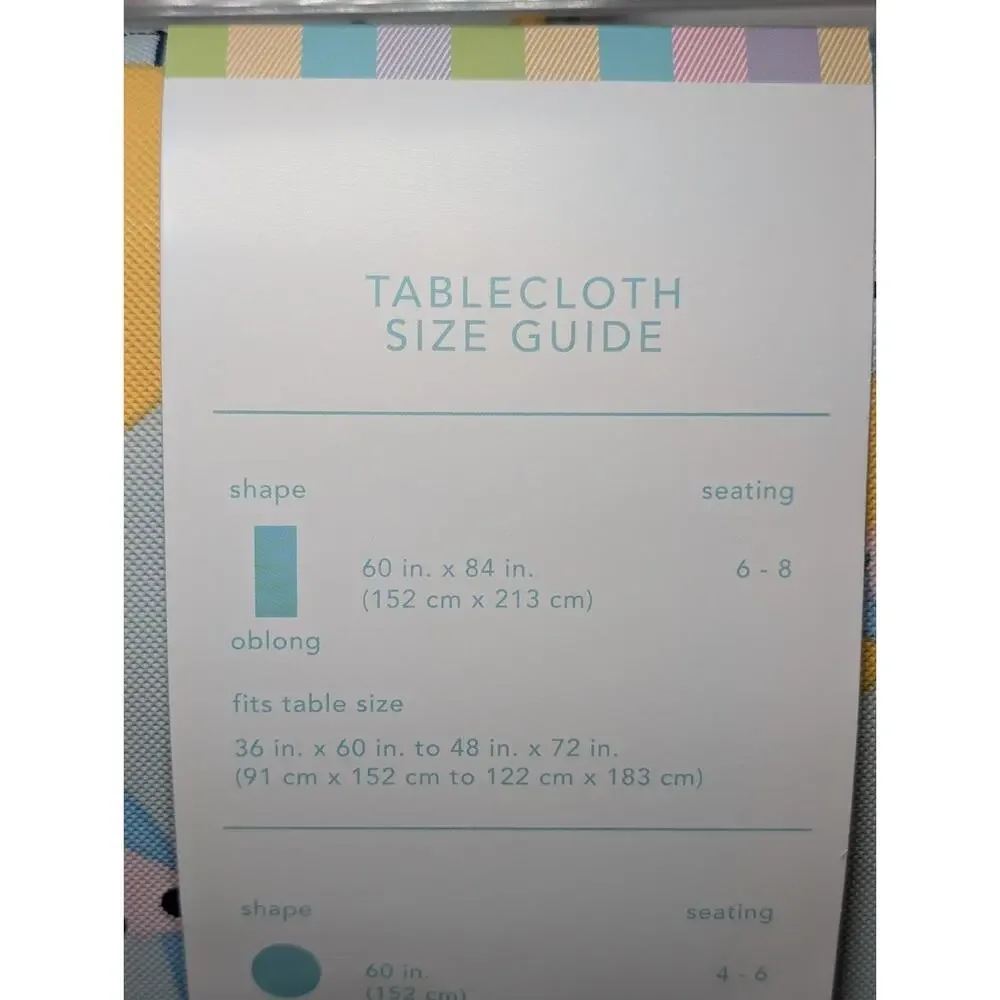 Vinyl Tablecloth Birds Floral Heavy Duty 60x84 Oblong Indoor Outdoor New